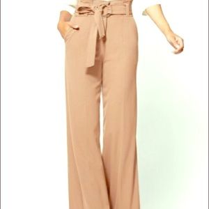 Tan Palazzo Pant